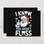 Carte Postale Père Noël Je sais que vous n'avez pas perdu Dentis (Devant / Derrière)