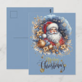 Carte Postale Père Noël Joyeux Noël (Devant / Derrière)