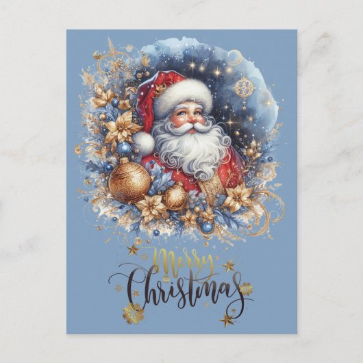 Carte Postale Père Noël Joyeux Noël (Devant)
