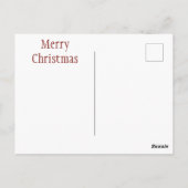 Carte postale père Noël Joyeux Noël (Dos)