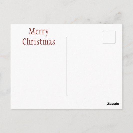 Carte postale père Noël Joyeux Noël (Dos)