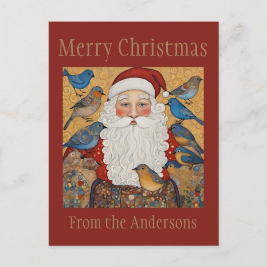 Carte postale père Noël Joyeux Noël (Devant)