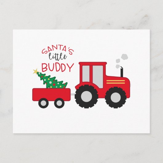 Carte Postale père Noël Lil' Buddy (Devant)