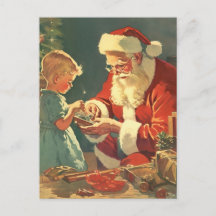 Père Noël magique par l'arbre de Noël