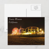 Carte postale Père Noël Monica Beach (Devant / Derrière)