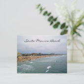 Carte postale père Noël MONICA BEACH (Debout devant)