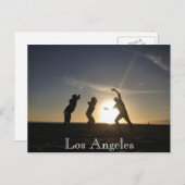 Carte Postale père Noël Monica Beach avec Toru Shimoyama (Devant / Derrière)