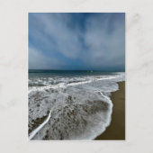 Carte Postale Père Noël Monica Beach en automne. (Devant)