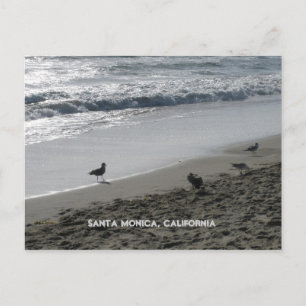 Carte postale père Noël Monica, Californie