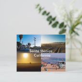 Carte Postale père Noël Monica - Californie (Debout devant)