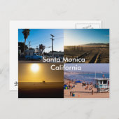 Carte Postale père Noël Monica - Californie (Devant / Derrière)