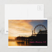 Carte Postale Père Noël Monica Californie (Devant / Derrière)