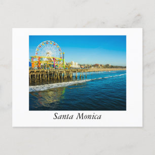 Carte Postale Père Noël Monica Californie