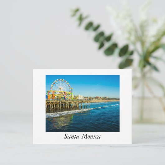 Carte Postale Père Noël Monica Californie (Debout devant)