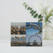 Carte postale père Noël Monica Collage (Debout devant)