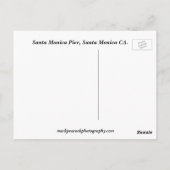 Carte Postale Père Noël Monica Pier (Dos)