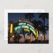 Carte postale père Noël Monica Pier (Devant / Derrière)