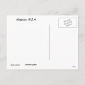 Carte postale père Noël MONICA PIER (Dos)