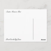 Carte Postale père Noël Monica Pier (Dos)