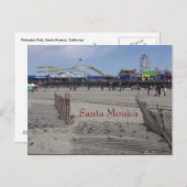 Carte Postale Père Noël Monica Pier Californie (Devant / Derrière)