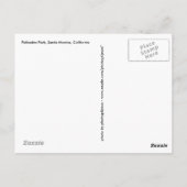 Carte Postale Père Noël Monica Pier Californie (Dos)