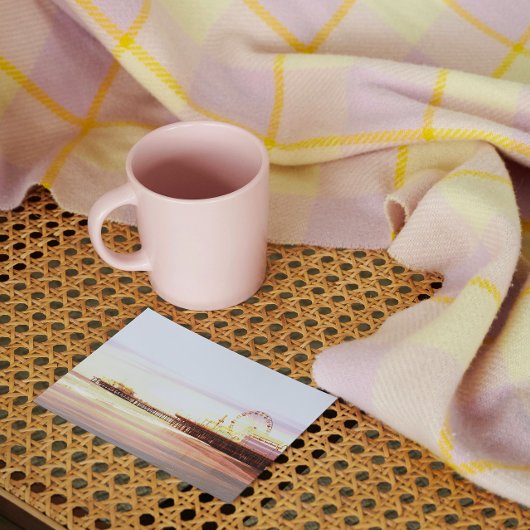 Carte Postale Père Noël Monica Pier Sunrise