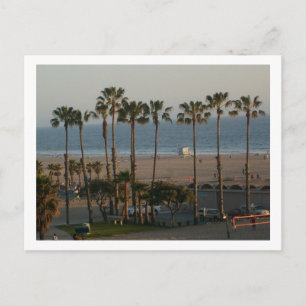 Carte postale père Noël Monica State Beach