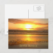 Carte Postale Père Noël Monica Travel Beach Bubles (Devant / Derrière)