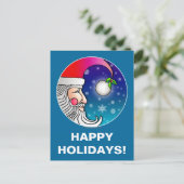 Carte postale - Père Noël Moon (Debout devant)
