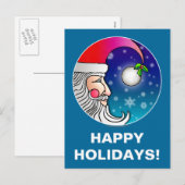 Carte postale - Père Noël Moon (Devant / Derrière)