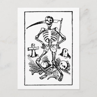 Carte Postale père Noël Muerte, Mexicaine Grim Reaper c. début d