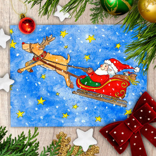 Carte postale père Noël par Nicole Janes