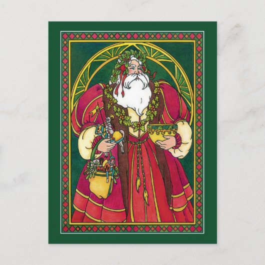 Carte postale : Père Noël - Père Noël - Solstice (Devant)