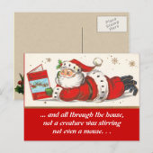 Carte postale Père Noël pour enfants Christmas (Devant / Derrière)