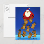 Carte postale père Noël Pyramid (Devant / Derrière)