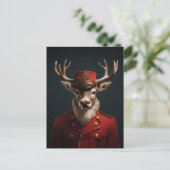 Carte Postale Père Noël Reindeer (Debout devant)
