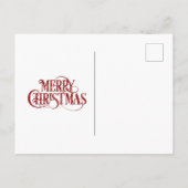 Carte Postale Père Noël Renne Joyeux Noël Drôle (Dos)