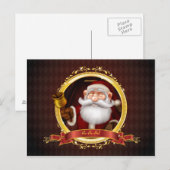 Carte postale père Noël Ring Gold Bell (Devant / Derrière)