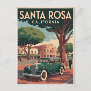 Carte Postale Père Noël Rosa Californie