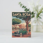 Carte Postale Père Noël Rosa Californie (Debout devant)