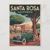 Carte Postale Père Noël Rosa Californie (Devant)