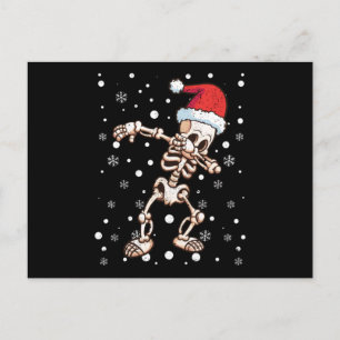 Carte Postale Père Noël squelette dabant Noël