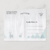 Carte Postale Père Noël Suit Noël Ho, Ho, Invitation de fête de (Dos)