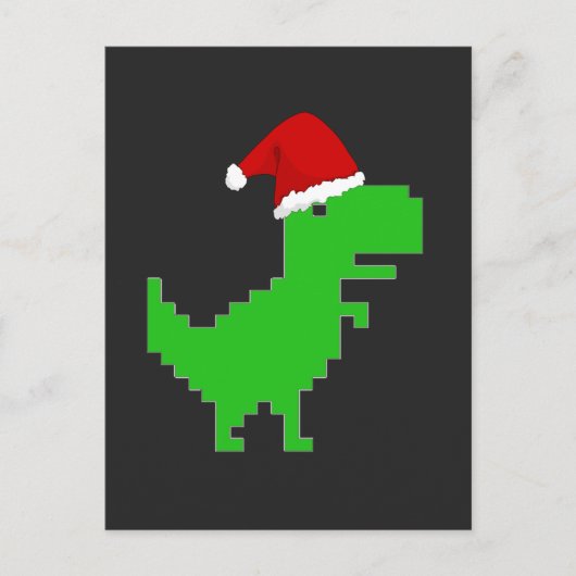 Carte Postale père Noël trex (Devant)