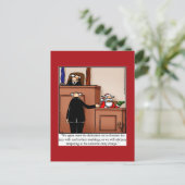 Carte postale père Noël Trial Humour Christmas (Debout devant)