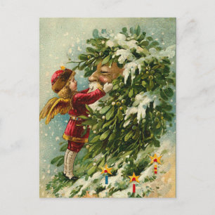 Carte postale Père Noël victorienne