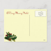 Carte postale Père Noël vintage (Dos)