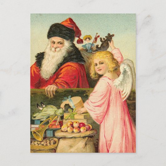 Carte postale Père Noël vintage (Devant)