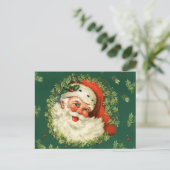 Carte postale : Père Noël Vintage (Debout devant)