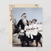 Carte postale Père Noël vintage (Devant / Derrière)